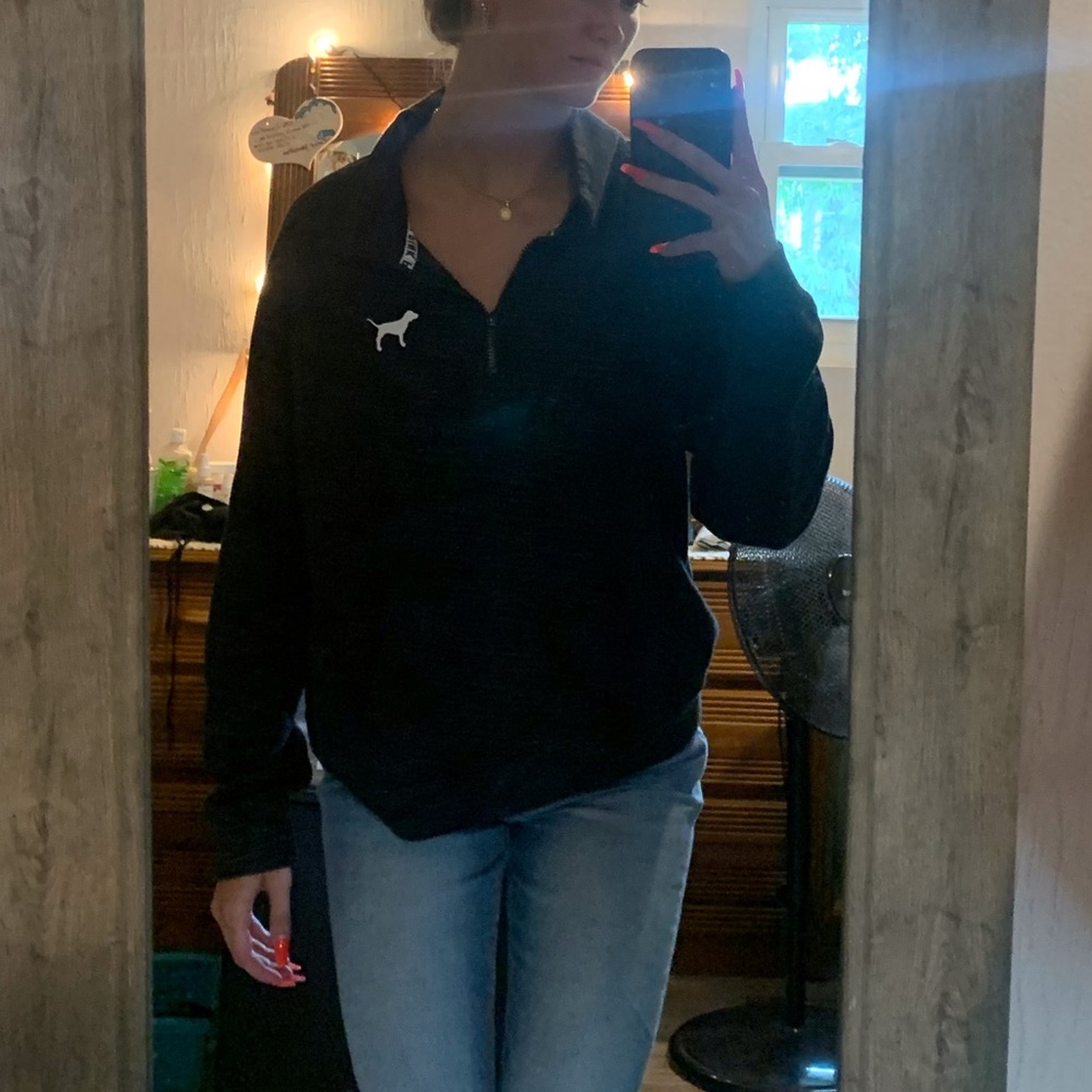 PINK quarter zip sweatshirt